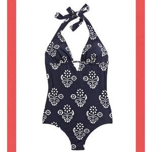 Madewell Keyhole Tank-suit in Flowerstamp.